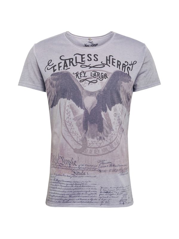 Key Largo Key Largo Тениска 'MT FEARLESS'  сребърно сиво