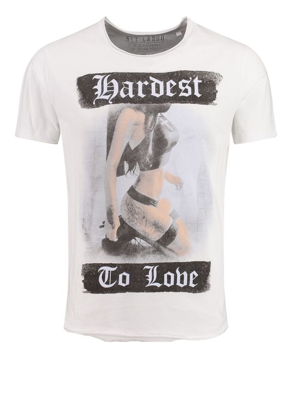 Key Largo Key Largo Тениска 'MT LEVEL'  бежово / синьо / черно / бяло