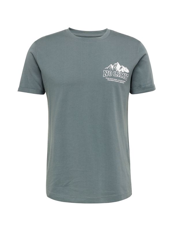 Key Largo Key Largo Тениска 'MT NO LIMIT'  зелено / бяло
