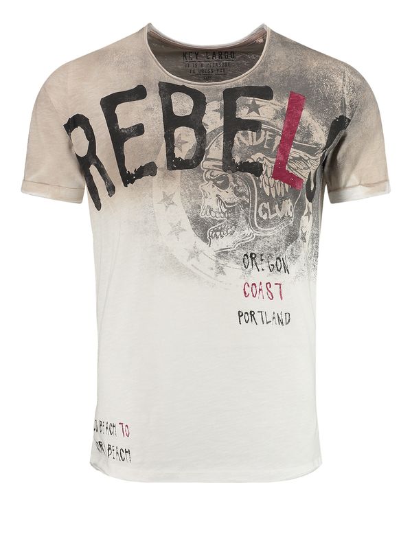 Key Largo Key Largo Тениска 'MT PORTLAND'  цвят "пясък"
