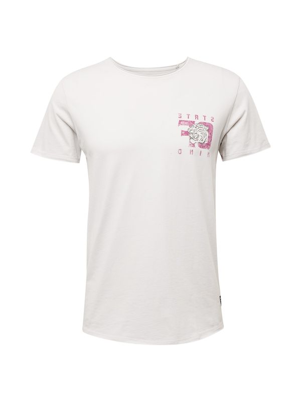 Key Largo Key Largo Тениска 'MT STATE OF MIND'  антрацитно черно / светлосиво / червено / черно