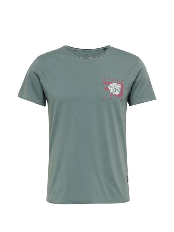 Key Largo Key Largo Тениска 'MT STATE OF MIND'  нефритено зелено / розово / бяло