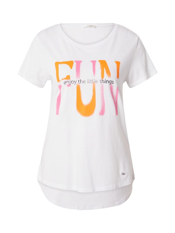 Key Largo Key Largo Тениска  оранжево / пепел от рози / сребърно / бяло