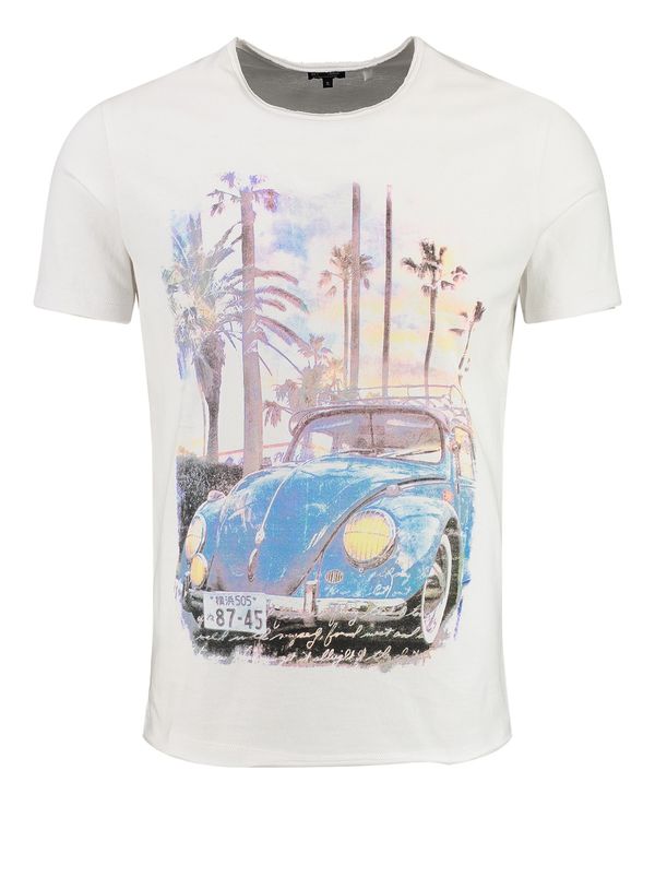 Key Largo Key Largo Тениска 'PALM BEACH'  пъстро / бяло