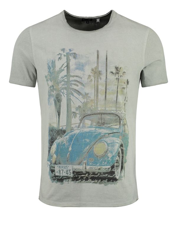 Key Largo Key Largo Тениска 'PALM BEACH'  зелено / пъстро