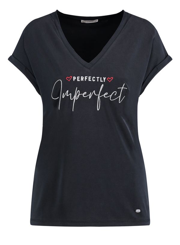 Key Largo Key Largo Тениска 'PERFECTLY'  алено / черно / бяло