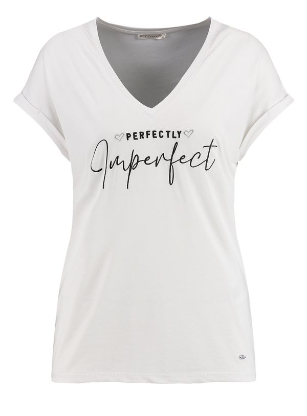 Key Largo Key Largo Тениска 'PERFECTLY'  черно / бяло