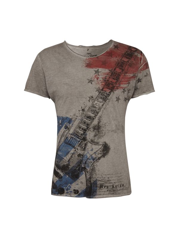 Key Largo Key Largo Тениска  сиво-бежово / пъстро