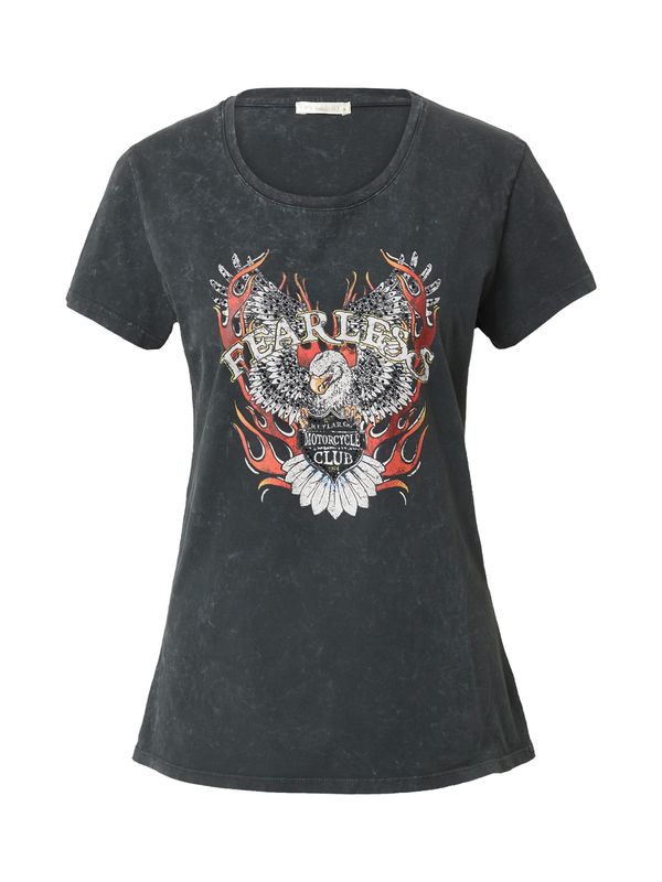 Key Largo Key Largo Тениска  сиво / светлочервено / черен меланж / бяло