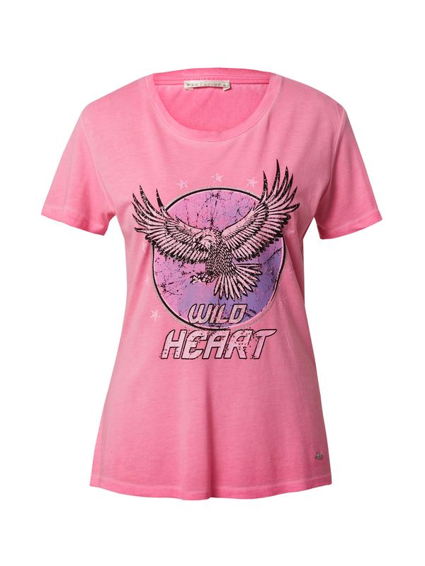 Key Largo Key Largo Тениска 'TWILIGHT'  орхидея / розово / черно