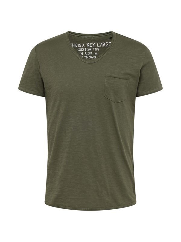 Key Largo Key Largo Тениска 'WATER'  маслина