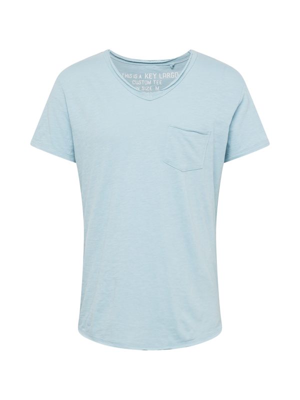 Key Largo Key Largo Тениска 'WATER'  синьо меланж