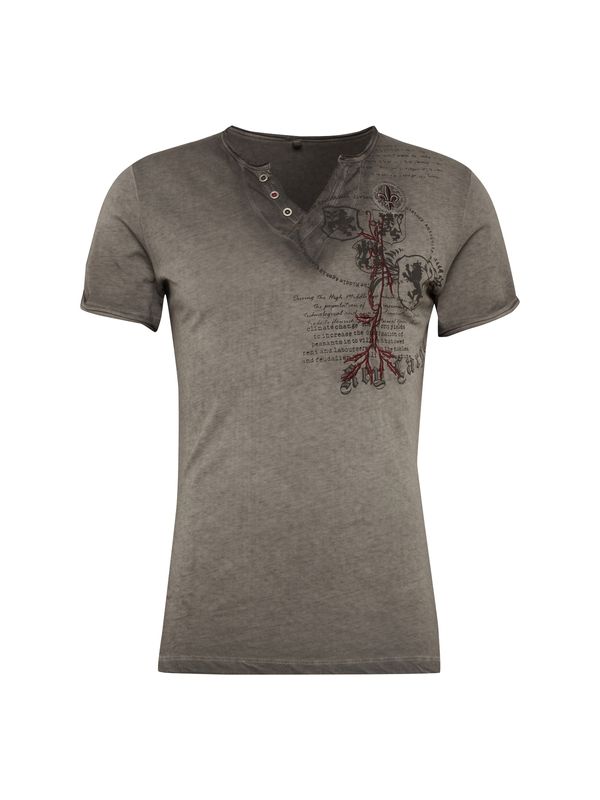 Key Largo Key Largo Тениска 'Weapon'  сив меланж