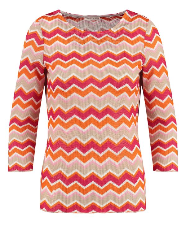 Key Largo Key Largo Тениска 'WLS DONNA'  оранжево / бледорозово