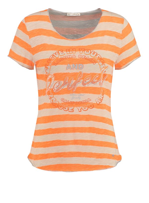 Key Largo Key Largo Тениска 'WT LAGUNA NEW'  неоново оранжево