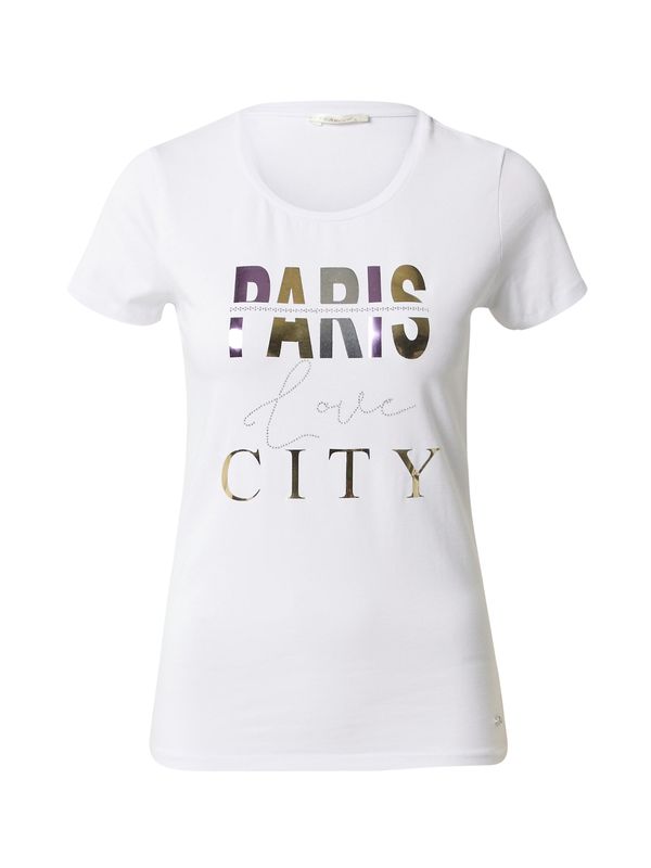 Key Largo Key Largo Тениска 'YVES'  злато / светлолилаво / сребърно / бяло