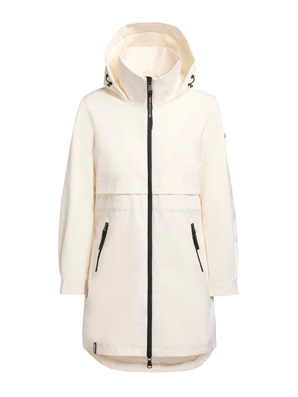 khujo khujo Преходно палто 'Ariana3'  черно / естествено бяло