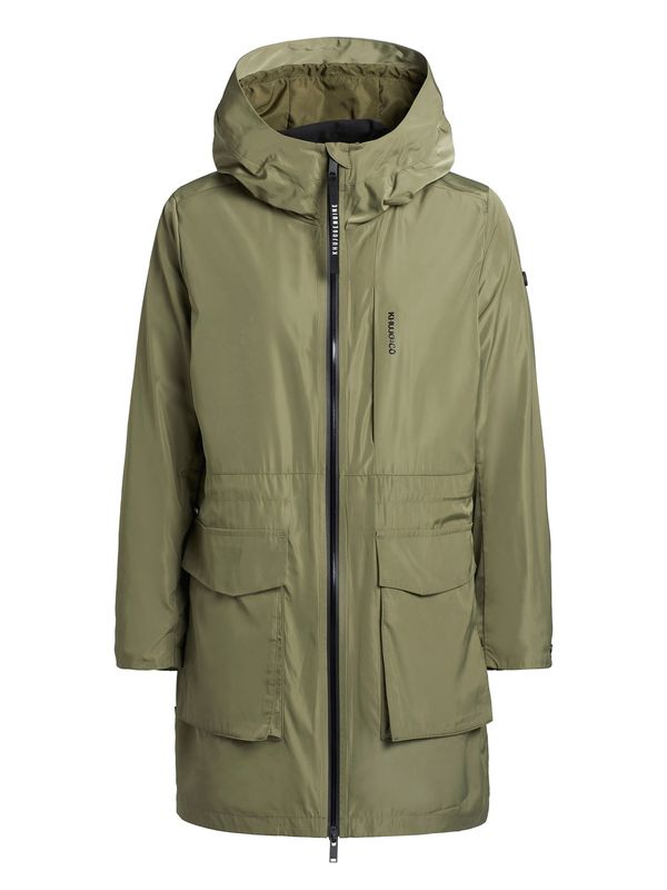 khujo khujo Преходно палто 'Ging'  маслина / черно / бяло