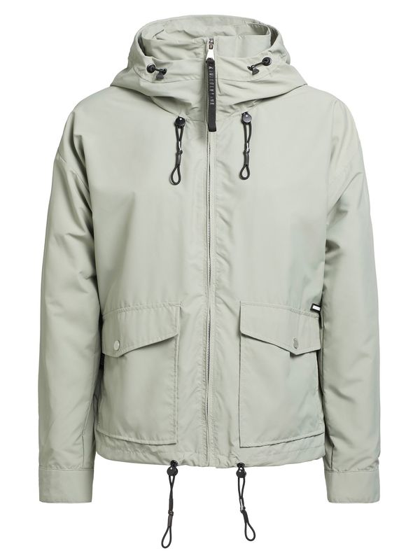 khujo khujo Преходно яке 'BLAIR'  пастелно зелено / черно