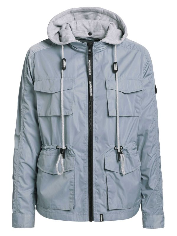 khujo khujo Преходно яке 'FLAMES'  светлосиньо / светлосиво