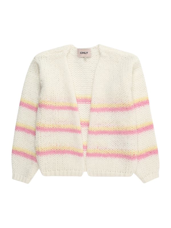 KIDS ONLY KIDS ONLY Плетена жилетка 'NORDIC'  бежово / светлооранжево / розово