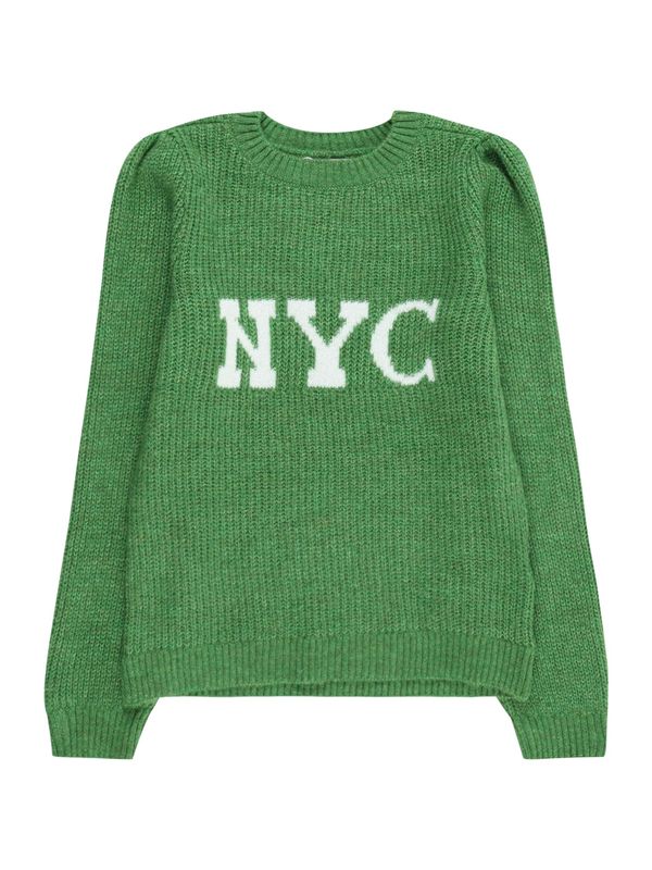 KIDS ONLY KIDS ONLY Пуловер 'MANHATTAN'  ябълка / бяло