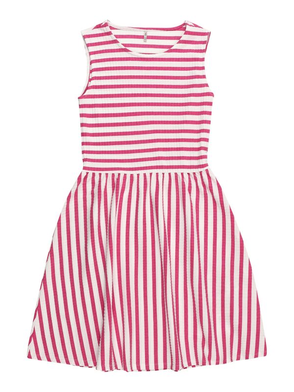 KIDS ONLY KIDS ONLY Рокля 'Nella'  тъмнорозово / бяло