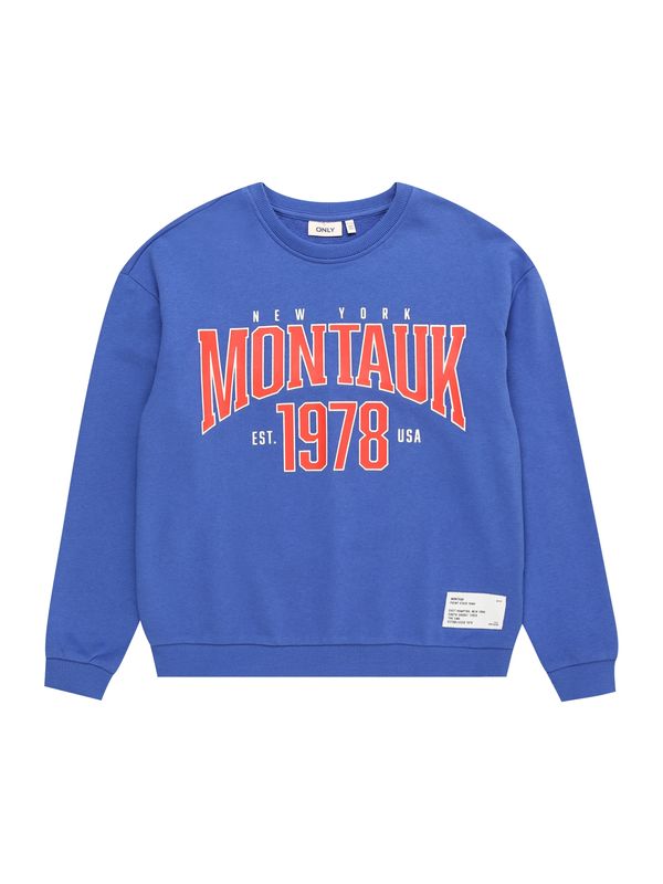 KIDS ONLY KIDS ONLY Суичър 'Ailen'  кралско синьо / светлочервено / черно / бяло