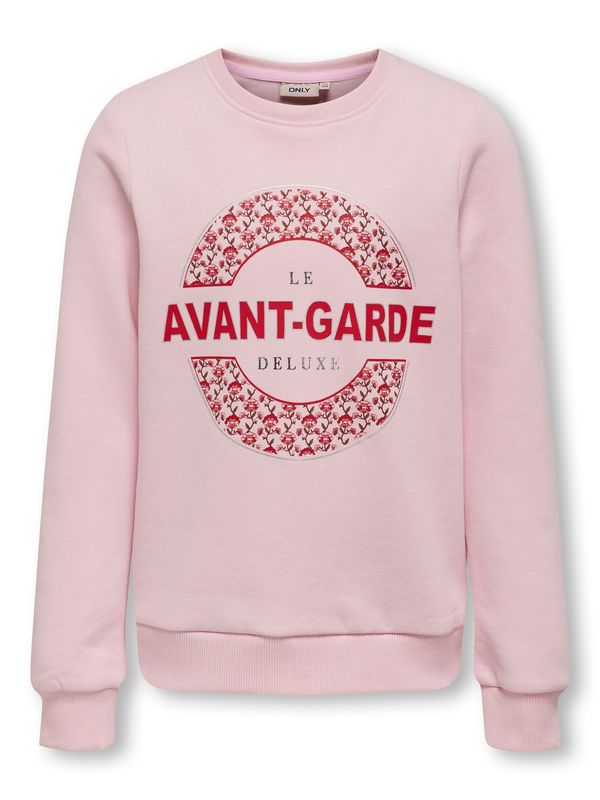 KIDS ONLY KIDS ONLY Суичър 'LENA'  кафяво / бледорозово / червено / сребърно