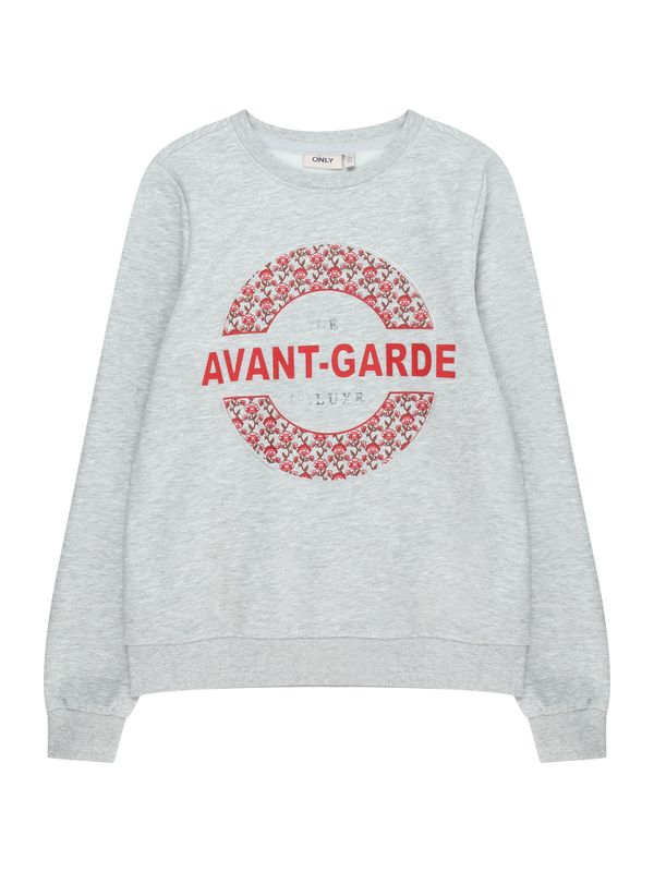 KIDS ONLY KIDS ONLY Суичър 'LENA'  сиво / червено / сребърно / бяло