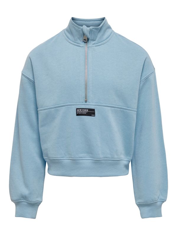 KIDS ONLY KIDS ONLY Суичър 'Miami'  светлосиньо / черно / бяло