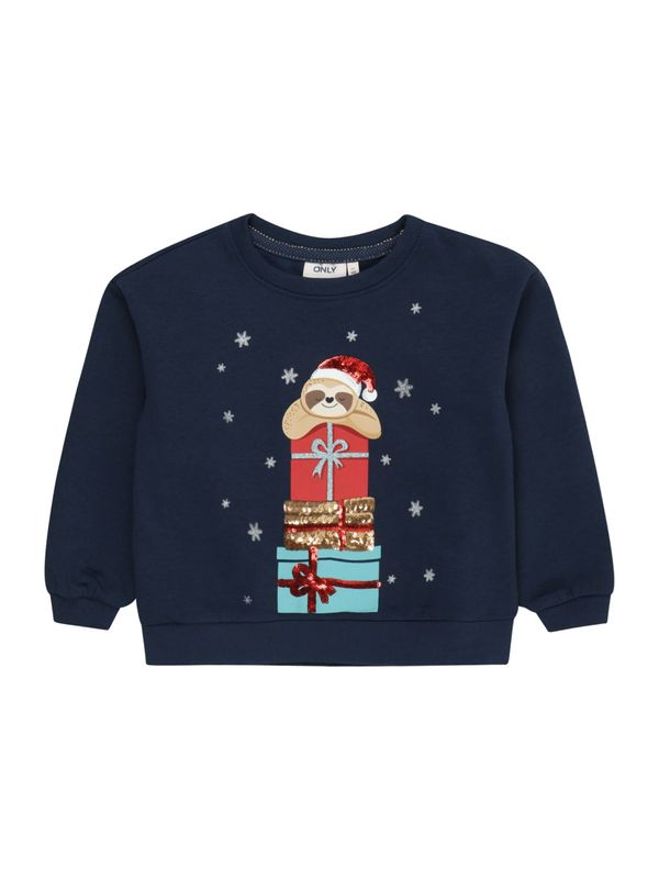 KIDS ONLY KIDS ONLY Суичър 'Yda Xmas'  бежово / тюркоазен / тъмносиньо / корал