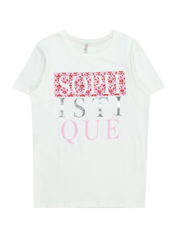 KIDS ONLY KIDS ONLY Тениска 'ARIA'  тъмносиво / черно / мръсно бяло