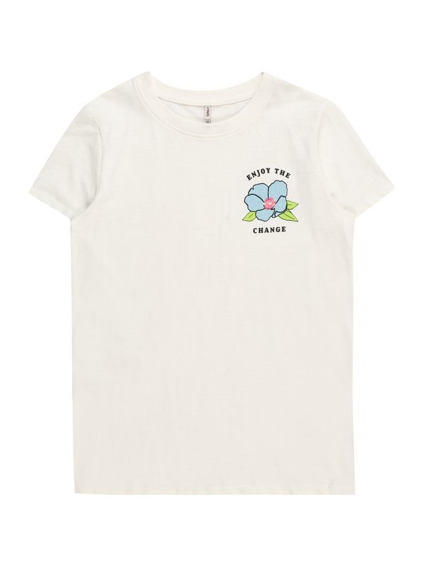 KIDS ONLY KIDS ONLY Тениска 'BONE'  светлосиньо / розово / естествено бяло