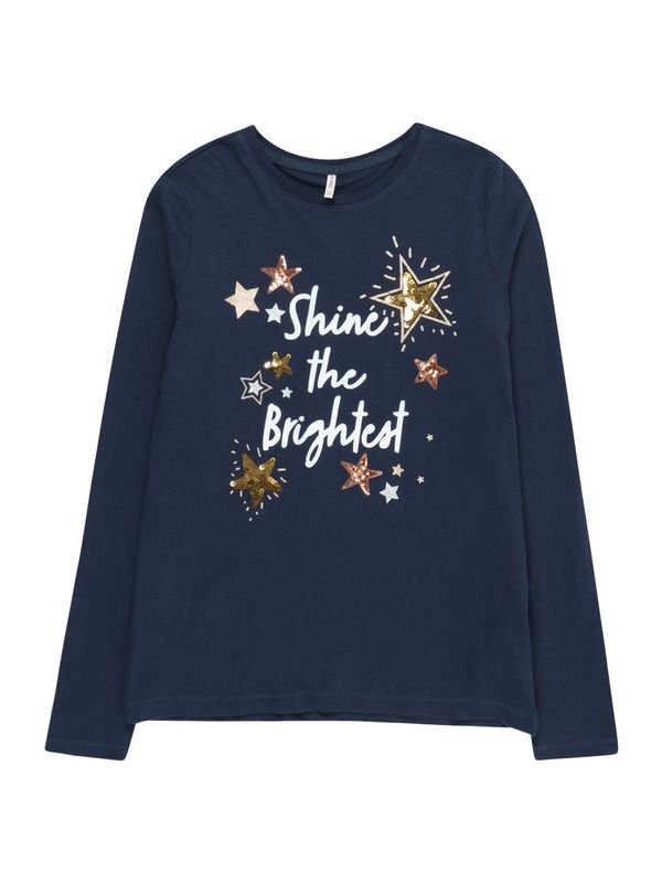 KIDS ONLY KIDS ONLY Тениска 'FIONA'  нейви синьо / злато / сребърно / бяло