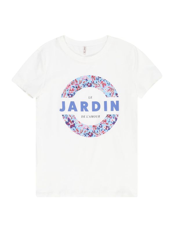 KIDS ONLY KIDS ONLY Тениска 'KELLY'  синьо / бледорозово / черешово червено / бяло