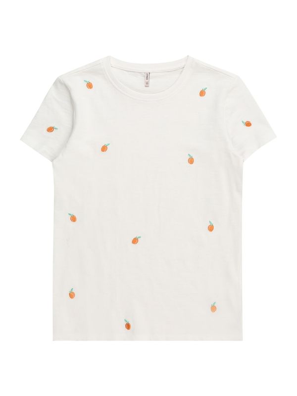 KIDS ONLY KIDS ONLY Тениска 'KETTY'  жълто / нефритено зелено / бяло