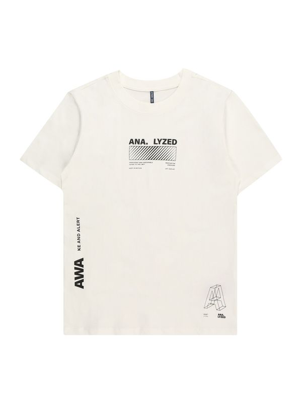 KIDS ONLY KIDS ONLY Тениска 'KOBHOWARD'  черно / бяло