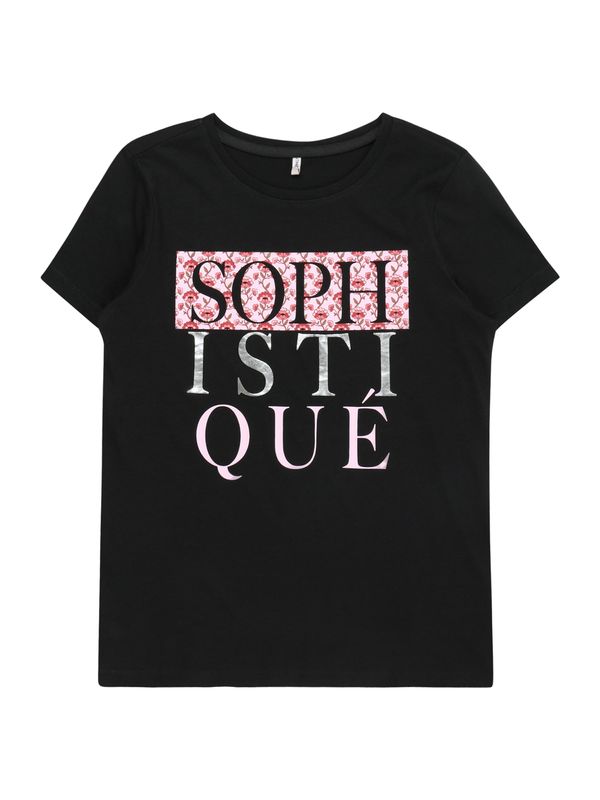 KIDS ONLY KIDS ONLY Тениска 'KOGARIA'  розово / червено / черно / сребърно