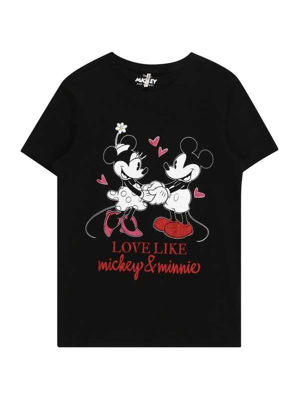 KIDS ONLY KIDS ONLY Тениска 'MICKEY'  тъмнорозово / червено / черно / бяло