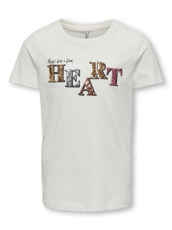 KIDS ONLY KIDS ONLY Тениска 'NAOMI'  злато / черно / сребърно / бяло