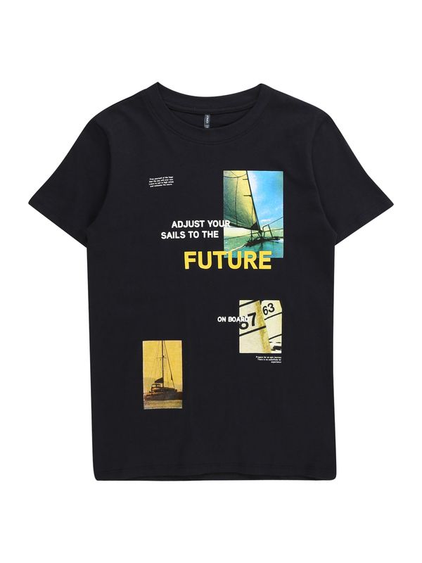 KIDS ONLY KIDS ONLY Тениска 'NILAS'  нощно синьо / жълто