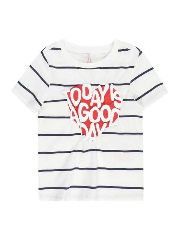 KIDS ONLY KIDS ONLY Тениска 'SENNA'  нейви синьо / червено / бяло