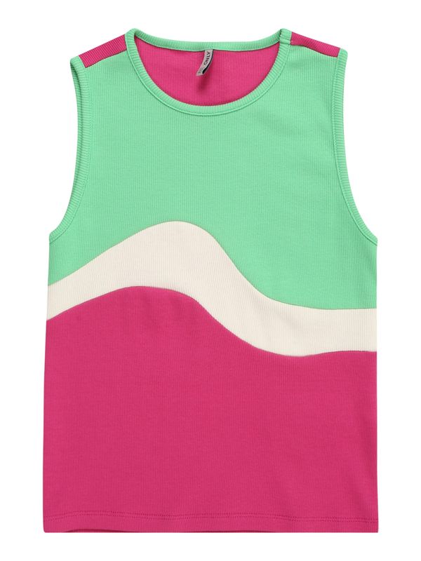 KIDS ONLY KIDS ONLY Топ 'GRY'  светлобежово / светлозелено / магента