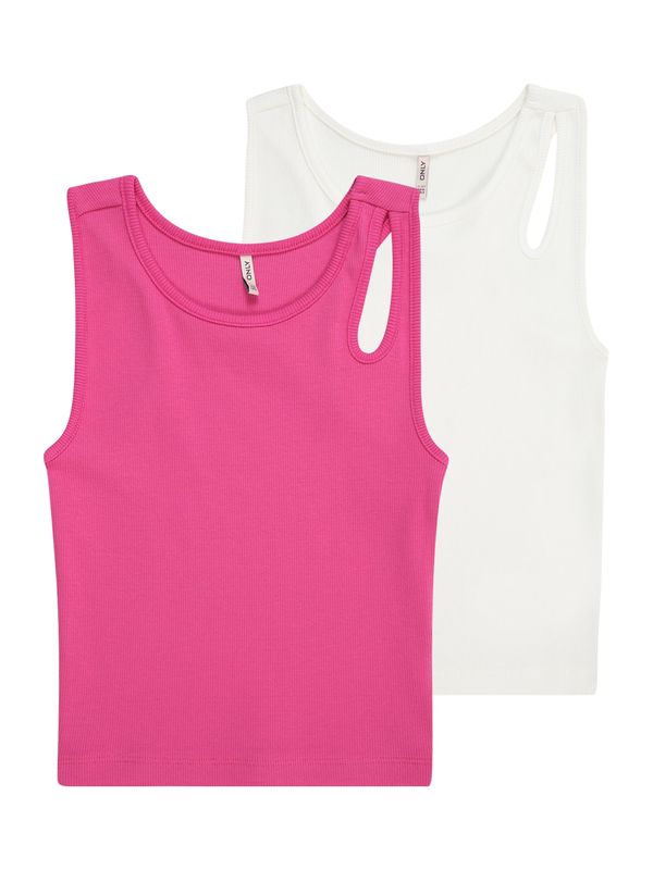 KIDS ONLY KIDS ONLY Топ 'NESSA'  малина / бяло