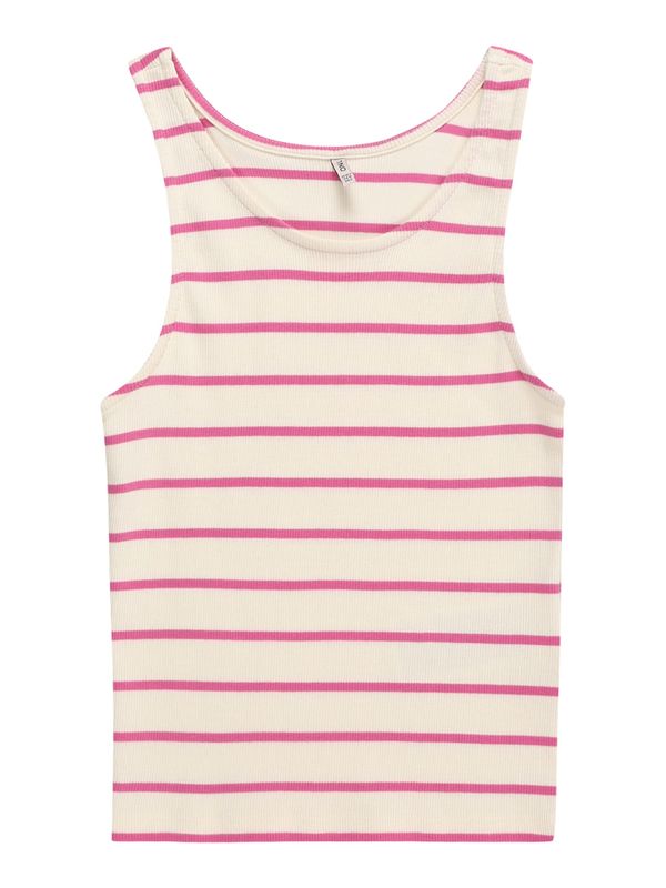 KIDS ONLY KIDS ONLY Топ 'NESSA'  розово / бял памук