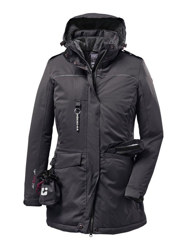 KILLTEC KILLTEC Външно яке 'KOW 141'  антрацитно черно / розово / бяло