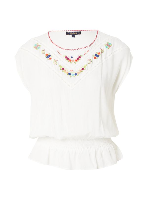 King Louie King Louie Блуза 'Selly'  кремаво / синьо / боровинка / мандарина