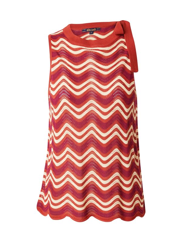 King Louie King Louie Плетен топ 'Grooveland'  ръждиво кафяво / светлокафяво / магента