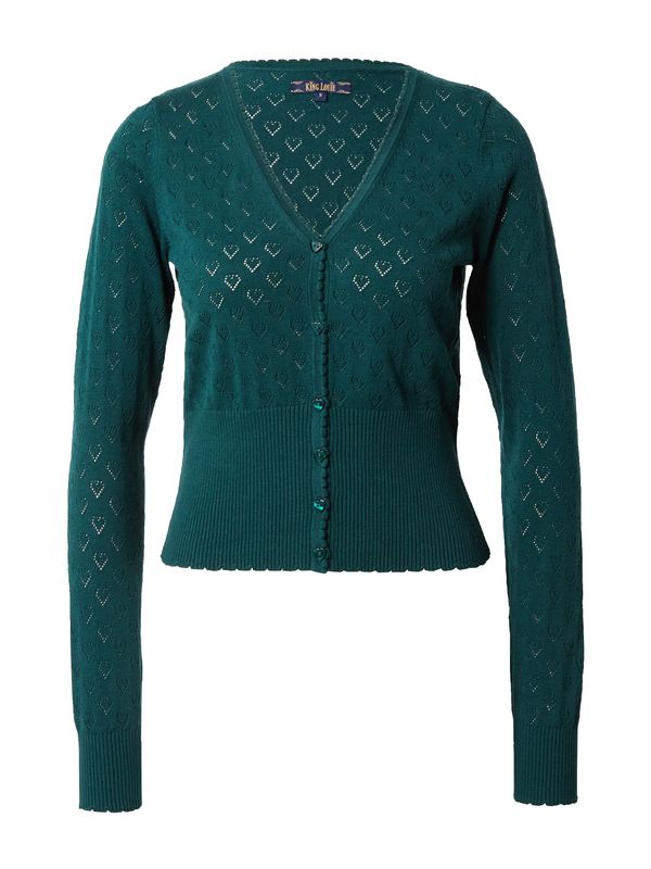 King Louie King Louie Плетена жилетка 'Cardi'  елхово зелено